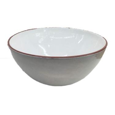 Imagem de Bowl 2,8l Madrid em Cerâmica Branco 24x12cm MB24  - Etilux - ETILUX, H