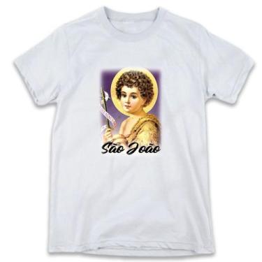 Imagem de 1 Camiseta São João Batista Menino Clássica Santo Religião - W3artesta