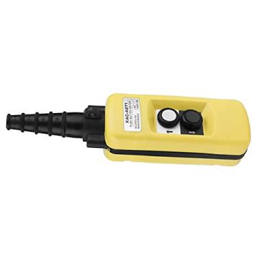 Imagem de aqxreight Pendente de Controle de Talha de Guindaste para Serviço Pesado - Interruptor de Botão de 2 Botões para Operações de Elevação - Construção Em ABS - Compatível Com Sistemas de Talha -