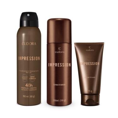 Imagem de Combo Impression Desodorante Aerosol 150ml + Espuma para Barbear 200ml