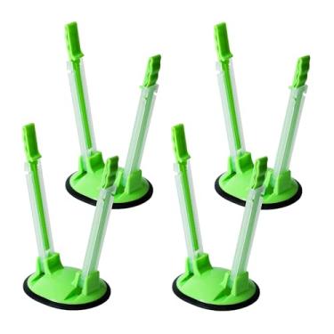 Imagem de 4 peças de suporte de saco de congelador para enchimento, suporte de rack largo para sacos de preparação de alimentos, suportes de saco ziplock para sacos plásticos, armazenamento de alimentos