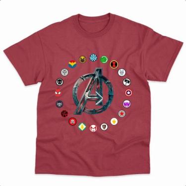Imagem de Camiseta Marvel Herói Vingadores Homem Aranha Homem de Ferro Thor 100%