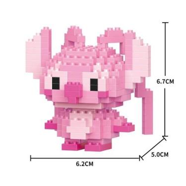 Imagem de Brinquedo Blocos de Montar Infantil Brinquedo Educativo Animais De Bri