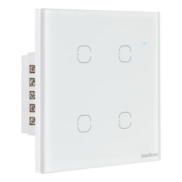 Imagem de Interruptor Smart Inteligente Wifi  Touch Branco Ews 1004 Intelbras