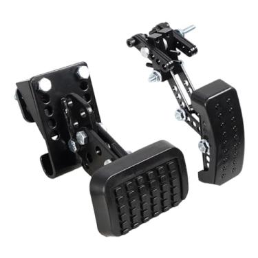 Imagem de KiBcsLic Extensor de pedal de acelerador e freio, antiderrapante, fácil de instalar e montar, preto, para motoristas de baixa estatura carrinhos de