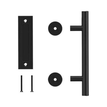 Imagem de Conjunto De Ferragens Para Porta De Celeiro Deslizante De 12 Polegadas