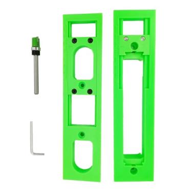 Imagem de Kit de dobradiça oculta ajustável, modelo profissional para dobradiças de porta Euro de 30 mm e invisíveis sem moldura com microajuste de profundidade/posição