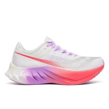 Imagem de Saucony Endorphin Pro 4 feminino, Branco/Crocus, 42