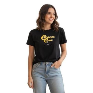Imagem de Blusa Colcci Comfort Feminina Manga Curta Com Estampa-Feminino