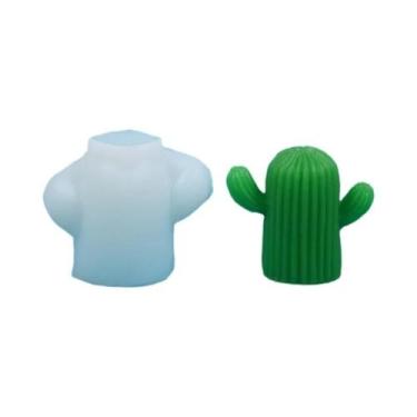Imagem de Molde De Silicone Para Velas De Cacto Suculento DIY Para Sabonete Arom