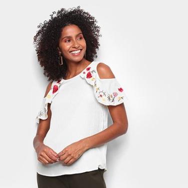 Imagem de Blusa Angel City Open Shoulder Bordada Feminina-Feminino