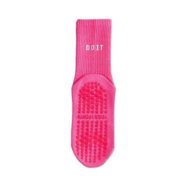 Imagem de Meias De Yoga E Pilates De Silicone Antiderrapantes De Cor Sólida Para