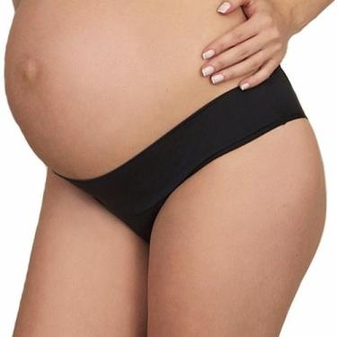 Imagem de Calcinha moda intima lingerie gestante tanga microfibra Morisco, M, Pr
