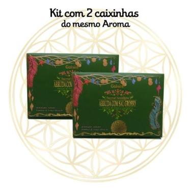 Imagem de KIT C/2 Defumadores Hindu Goloka, Arruda C/ Sal Grosso