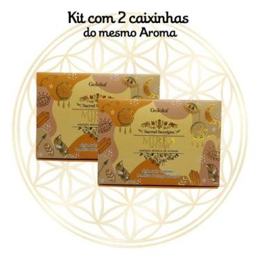 Imagem de KIT C/2 Defumadores Hindu Goloka, Mirra