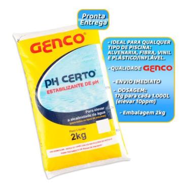 Imagem de Elevador De Alcalinidade Ph Certo Para Tratamento de Piscinas - Genco 