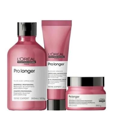 Imagem de Kit LOréal Pro Longer Shampoo 300ml + Máscara 250g + CPP Leave-in 150m