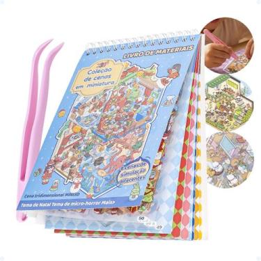 Imagem de Livro Caderno Cenário Adesivos 3d Paisagismo Miniatura Pinça - Decore 