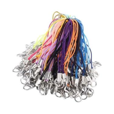 Imagem de Cordão Colorido De Nylon Com Fecho Lagosta 10 Peças, Alças Para Celula