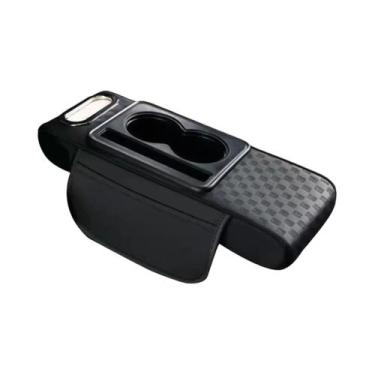 Imagem de Almofada De Couro PU Para Apoio De Braço Central Automotivo Com Suport