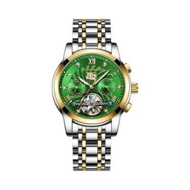 Imagem de Relógio De Pulso Masculino Automático Mecânico De Aço Inoxidável Lumin