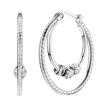 Imagem de Brincos De Prata 925 Estrela E Lua Com Design Moderno Entrelaçado Para