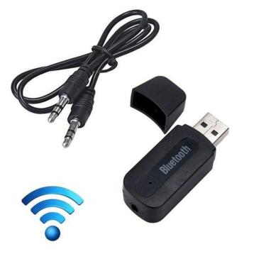 Imagem de Adaptador Bluetooth Receptor de Musica para Som Automotivo com Cabo P2
