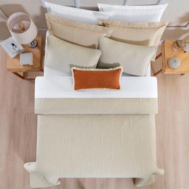 Imagem de Kit Cobre Leito King Size 3 Peças Colcha Ellos 200 Fios - Bella Layett