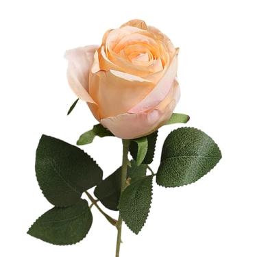 Imagem de Flores falsas | Ornamento de flor artificial, decoração de casamento em casa, adereços de fotografia retrô para aniversário de estúdio, mesa de parabéns, quarto, recepção, sala de estar, proposta de