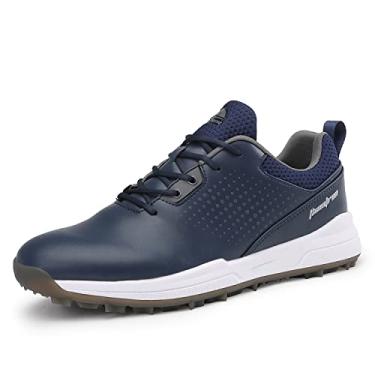 Imagem de Ifrich Tênis masculino profissional de golfe, confortável, sem pontas, para atividades ao ar livre, golfe, caminhada, esporte, Azul, 46