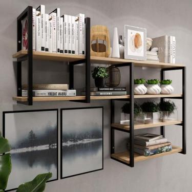 Imagem de Prateleira Elegante Versatil Organizadora Resistente Em Ferro Metalon 