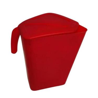 Imagem de Jarra Plástica Para Águas e Sucos Com Tampa 2 Litros - AZZU, Vermelho