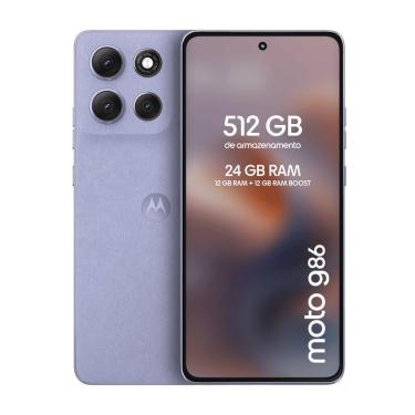 Imagem de Smartphone Motorola Moto G86 5G 512GB - Lilás, 24GB (12GB RAM+12GB Ram Boost), Câmera 50MP, Tela 6,7"