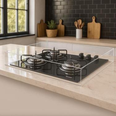 Imagem de Tampa para Cooktop 3 bocas em Acrílico de 4mm - Fabricação Própria, Ci