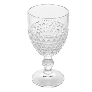 Imagem de Taça De Vidro Coração Cor Transparente Para água Lyor 330ml