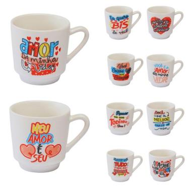 Imagem de Kit 12 Canecas 200ml Para Montar Cesta Diversos Modelos Natal, Mães, N
