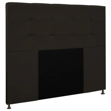 Imagem de Cabeceira Cama Box Casal 140cm Safira Suede Marrom Z51 - Mpozenato