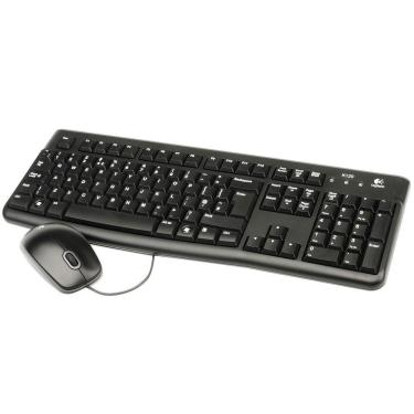Imagem de Teclado E Mouse Logitech Mk120 Usb Preto Com Fio