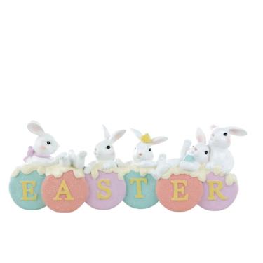 Imagem de Coelho De Pascoa Pastries Macaron 12,5x33cm 1094438 1Unid