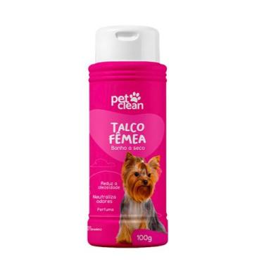 Imagem de Talco Fêmea Banho a Seco Pet Clean - 100g