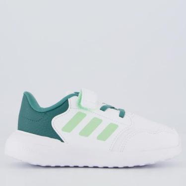 Imagem de Tênis Adidas Tensaur Run 3.0 Branco e Verde Infantil, 20