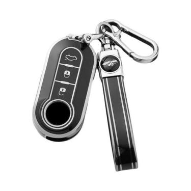 Imagem de Capa De Chave De Carro De Luxo Para Fiat 500, Ducato, Panda, 500L, Pun