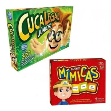 Imagem de Kit 2 Jogos De Tabuleiro Infantil Cuca Legal E Mimica - Pais E Filhos