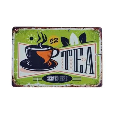 Imagem de Placa De Metal Retrô Vintage Cola 7-UP Para Decoração De Parede De Coz