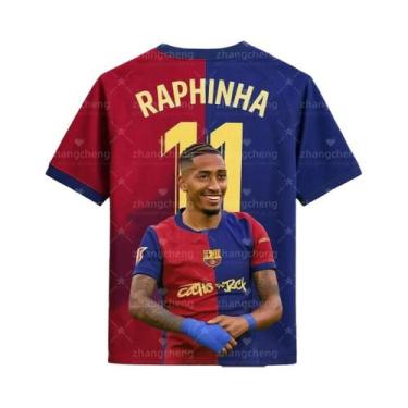 Imagem de Masculino E Feminino 11  Camisa De Torcedor Raphinha Com Impressão 3D,
