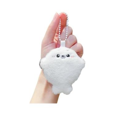 Imagem de Chaveiro De Pelúcia De Foca Bebê Fofa, Pingente De Boneco Estilizado, 