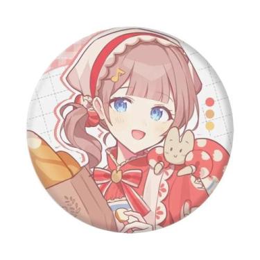 Imagem de 58mm anime pjsk aniversário cosplay traje crachá pino spte flandres br