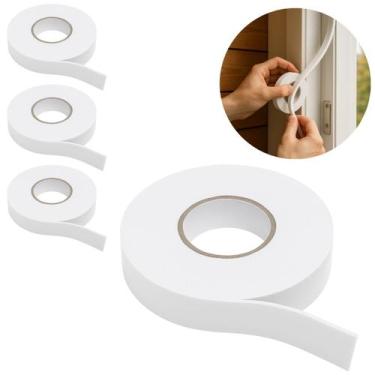 Imagem de 3 Fita Dupla Face Espuma 1,8cm x 2,8m Branca Fixação Forte - Fx