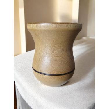 Imagem de Cuia Madeira Imbuia para Chimarrão 1 Risco Fosca - Multi Store Center