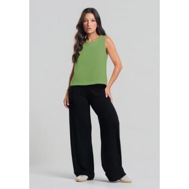 Imagem de Regata Básica Decote Redondo Verde Salvatore, M